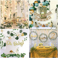 Ghirlanda di edera artificiale Garvee, 16 pezzi, 2,1 m, piante verdi sospese per ufficio, cucina, matrimonio, giardino, decorazione murale