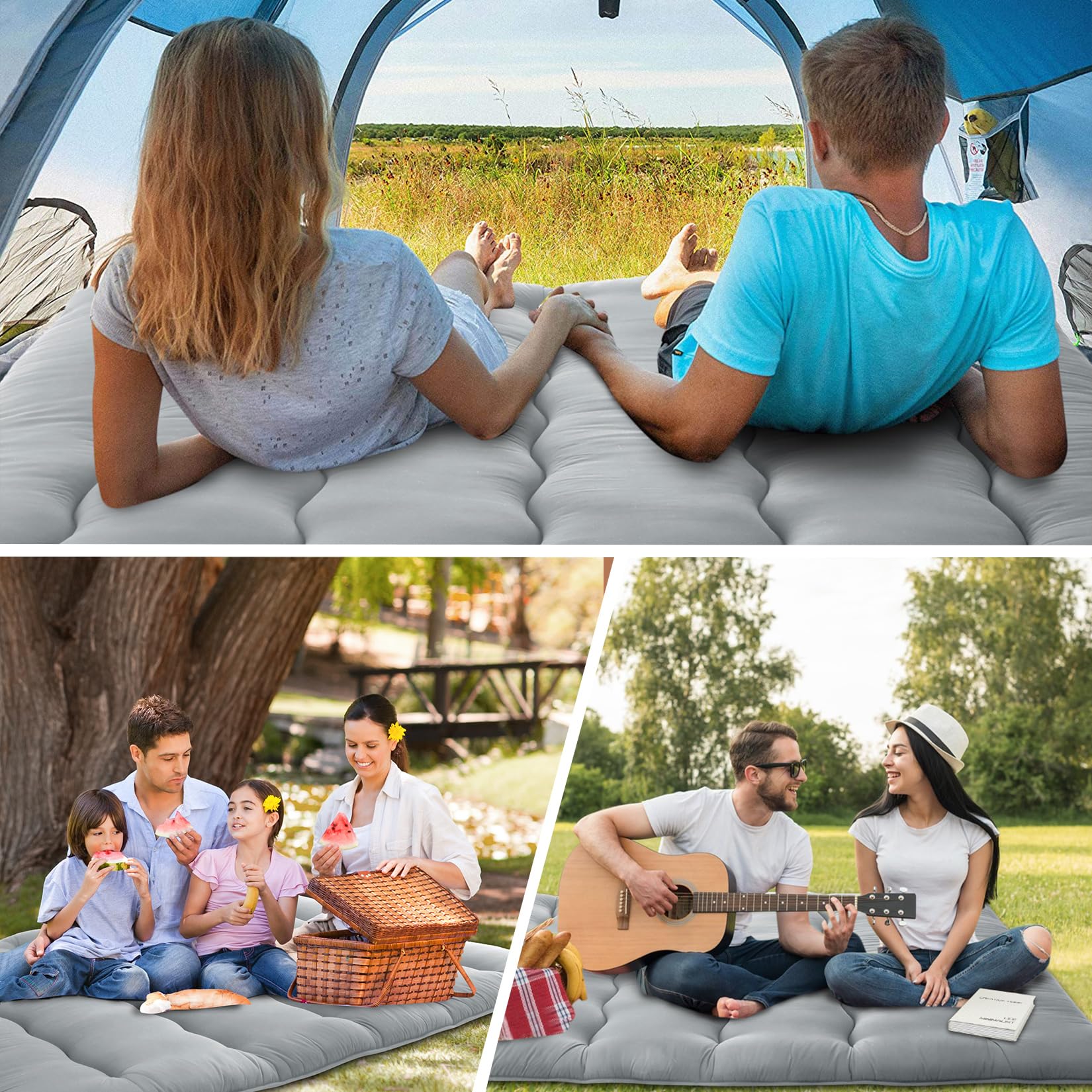 Materasso futon giapponese full size – pieghevole, traspirante e leggero, in microfibra di cotone per camera da letto e campeggio