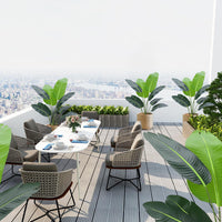 Palma artificiale Garvee, uccello del paradiso, 4 piedi, foglie regolabili, materiale in seta resistente, ufficio e soggiorno, verde