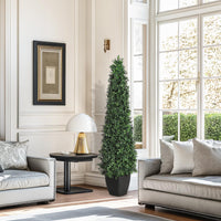 Garvee 5FT Artificiale Bosso Topiario Set da 2 Pezzi Resistente alle Intemperie Facile da Pulire per Uso Interno ed Esterno Verde