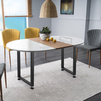 Gambe per tavolo in metallo Garvee da 28" regolabili, quadrate, resistenti, verniciate a polvere, per sala da pranzo e ufficio, nere