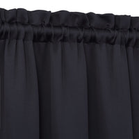 Garvee 2 pezzi mantovane oscuranti per finestre, soggiorno, cucina, camera da letto, mantovane termoisolanti per finestre, nero, 26×30 pollici
