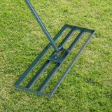 Rastrello Livellatore Prato Garvee 76x25 cm Acciaio Robusto Manico 198 cm Antiscivolo - Regalo Perfetto Festa del Papà per Giardino Golf Fattoria - 30 Inch