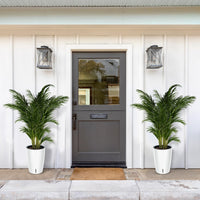 Garvee Set di 2 fioriere autoirriganti alte 16" bianche per interni e patio