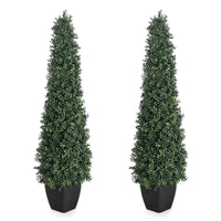 Garvee 5FT Artificiale Bosso Topiario Set da 2 Pezzi Resistente alle Intemperie Facile da Pulire per Uso Interno ed Esterno Verde