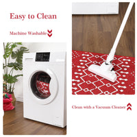Tappeto natalizio Garvee, antiscivolo, lavabile, resistente alle macchie e all'acqua, per cucina, ingresso, camera da letto, lavanderia, poliestere, morbido