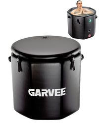 Vasca da bagno ghiacciata Garvee per atleti, 176 galloni, PVC di grado militare, coperchio isolato, portatile, per attività ricreative