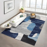 Tappeto moderno astratto per soggiorno Garvee 160x230 cm, a pelo corto, lavabile, antiscivolo, morbido, per camera da letto e ufficio