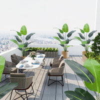 Pianta artificiale di uccello del paradiso Garvee, 1,5 m, foglie regolabili, seta, robusta, resistente al fuoco, ufficio e casa, verde