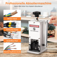 Macchina spelafili GARVEE, diametro spelafili 1,5-25 mm, macchina spelafili professionale per il riciclaggio, lega di alluminio, manovella, portatile