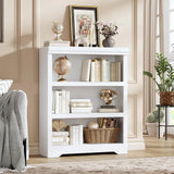 Garvee Libreria Rustica Alta 190,5 cm, 2-6 Ripiani Regolabili, MDF Robusto, Elegante, Anti-Ribaltamento, Soggiorno e Ufficio, Bianco - Bianco