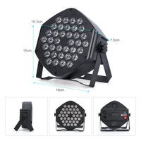 Luci da palco LED RGB ricaricabili Garvee, 36 LED, 7 modalità, telecomando, controllo DMX, flessibili per DJ, discoteca, feste, bar, Halloween, Natale