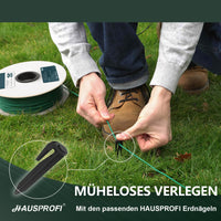 Filo perimetrale universale Garvee per robot tagliaerba, diametro 2,7 mm, resistente alle intemperie, lunghezza 500 m, verde giardino