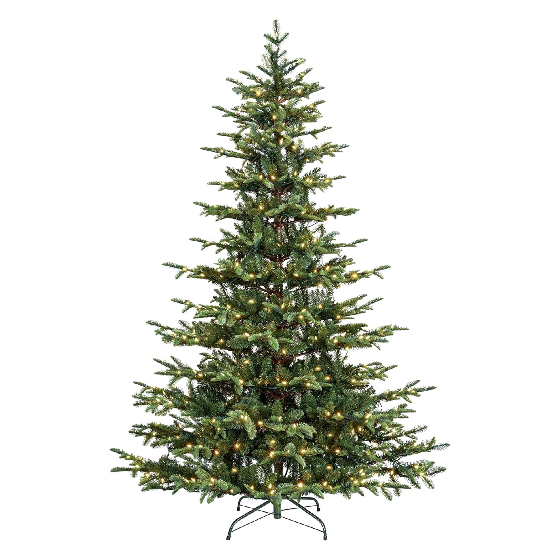 Albero di Natale artificiale Garvee da 137 cm in PE/PVC con illuminazione LED automatica per piccoli spazi abitativi e accogliente decorazione natalizia