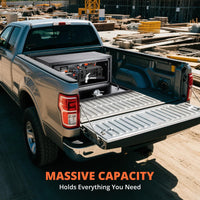 Cassetta Portautensili Garvee per Camion Acciaio Nero Impermeabile con Serratura - Regalo Perfetto per Festa del Papà