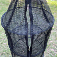 Rete portaoggetti portatile Garvee in tessuto di nylon, 3 strati, pieghevole, per picnic, utensili da cucina, essiccazione degli alimenti