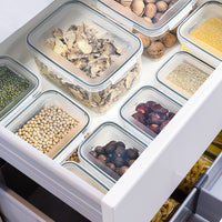 Contenitore per alimenti Garvee da 3 pezzi per frutta e verdura con cestello filtrante, coperchio ermetico, plastica, organizer per frigorifero, uso versatile