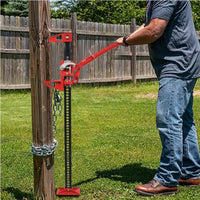 Cric agricolo Garvee High Lift da 33" e 3 tonnellate di capacità, in acciaio, compatto, per auto, camion, ATV, SUV, altezza regolabile da 6" a 27,5"