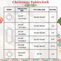 Tovaglia natalizia rotonda GARVEE, impermeabile, lavabile, a quadri rosso-verde, 152 cm, sala da pranzo, festiva