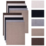 Garvee Patch Riparazione Tessuto Lino Autoadesive 10pz Per Divani Abbigliamento Arredamento 25x20.5cm Naturale - Come mostrato