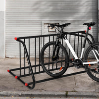 Portabici da pavimento Garvee per 10 biciclette, deposito bici in acciaio per adulti e bambini, per interni ed esterni, 152-310 cm, verniciato a polvere