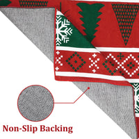 Tappeto natalizio Garvee, antiscivolo in microfibra, morbido, 60x230 cm, soggiorno, camera da letto, moderno, fiocco di neve, alce