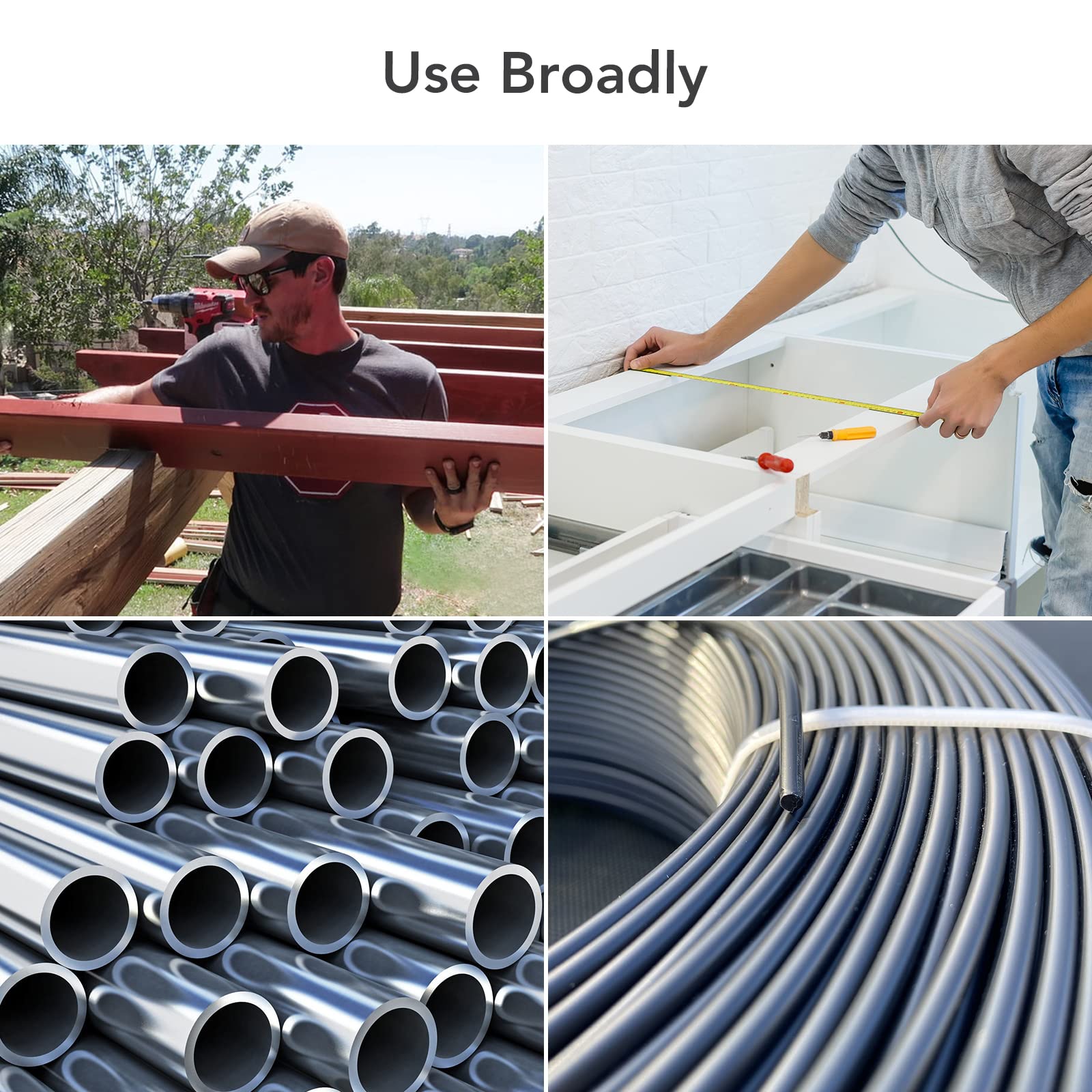 Supporto per tubi Garvee V-Head, altezza regolabile 71–132 cm, capacità di carico 1134 kg, telaio in acciaio al carbonio portatile e pieghevole, per uso industriale, nero