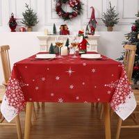 Tovaglia natalizia Garvee in poliestere impermeabile 155 g/m² effetto bambù, rosa, 54 x 90 pollici, per sala da pranzo e feste