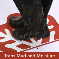 Zerbino decorativo natalizio Garvee Snow Welcome Mat per interni 50 x 80 cm multicolore