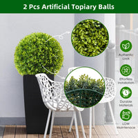 Set di bossoli Garvee artificiali, 50 cm, resistenti ai raggi UV, uso manuale, materiale PE, materiale decorativo, interno ed esterno, verde