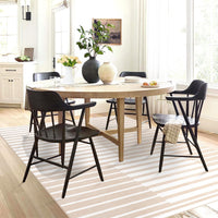 Tappeto per soggiorno Garvee, pelo corto, lavabile, 160x230 cm, beige, antiscivolo, arredamento moderno