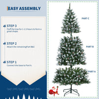 Albero di Natale Artificiale Garvee 225 cm PE/PVC - 400 LED, 3000 Rami, Supporto Metallico