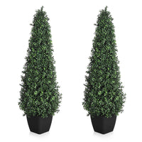 Garvee, pianta artificiale in bosso da 3 piedi con vasi robusti per uso interno ed esterno, verde tutto l'anno, realistica e facile da curare, decorativa per patio e ingresso.