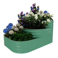 Kit da giardino rialzato in acciaio inossidabile Garvee, 61x42x31 cm, per verdure e erbe aromatiche da esterno