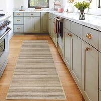 Tappeto Garvee Runner 80x150cm Antiscivolo Lavabile Marrone Per Corridoio Cucina Camera da Letto Soggiorno