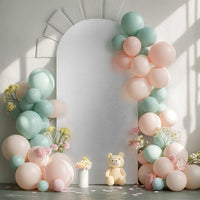 Garvee 6,6FT Copertura per fondale per arco nuziale - Spandex elasticizzato, parte superiore rotonda glitterata, vestibilità elastica, leggera, riutilizzabile - Matrimonio, compleanno, baby shower
