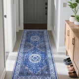 Tappeto Garvee, antiscivolo, lavabile, 80 x 150 cm, Boho Vintage, camera da letto, bagno