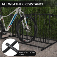 Portabiciclette Garvee, configurazione da 10, acciaio verniciato a polvere, per garage ed eventi, 61 pollici, robusto e resistente a tutte le intemperie