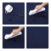 Tovaglia rettangolare GARVEE blu navy 53x70 pollici in poliestere con trama a nido d'ape idrorepellente per sale da pranzo e feste