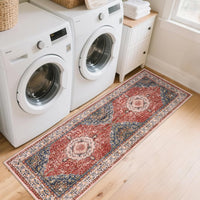 Tappeto antiscivolo lavabile Garvee Boho Vintage per soggiorno e camera da letto