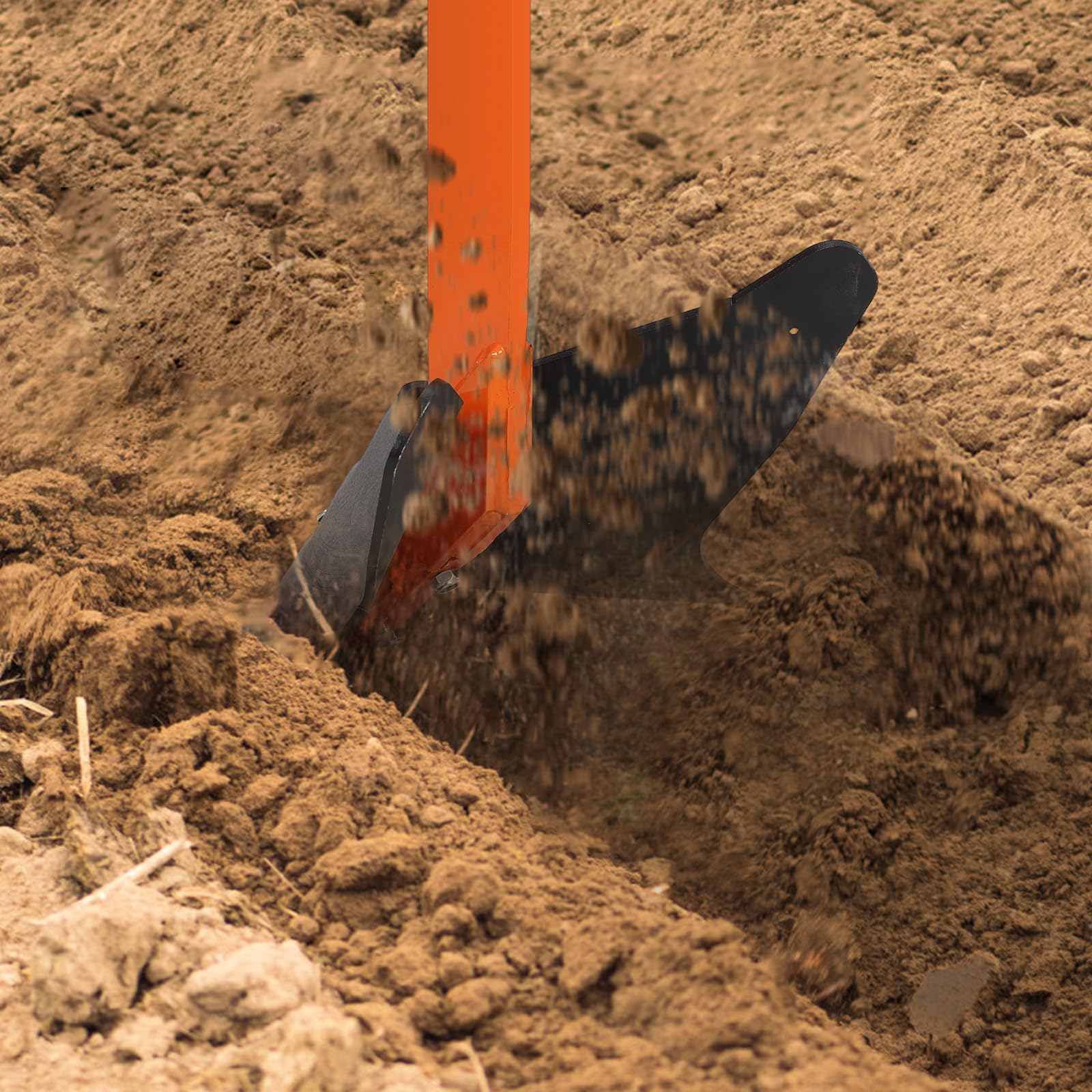 Coltivatore Garvee Middle Buster per trattori di categoria 1, attacco rapido a 3 punti, acciaio per impieghi gravosi, vomeri regolabili, resistente alla corrosione, agricoltura, 15 pollici, nero