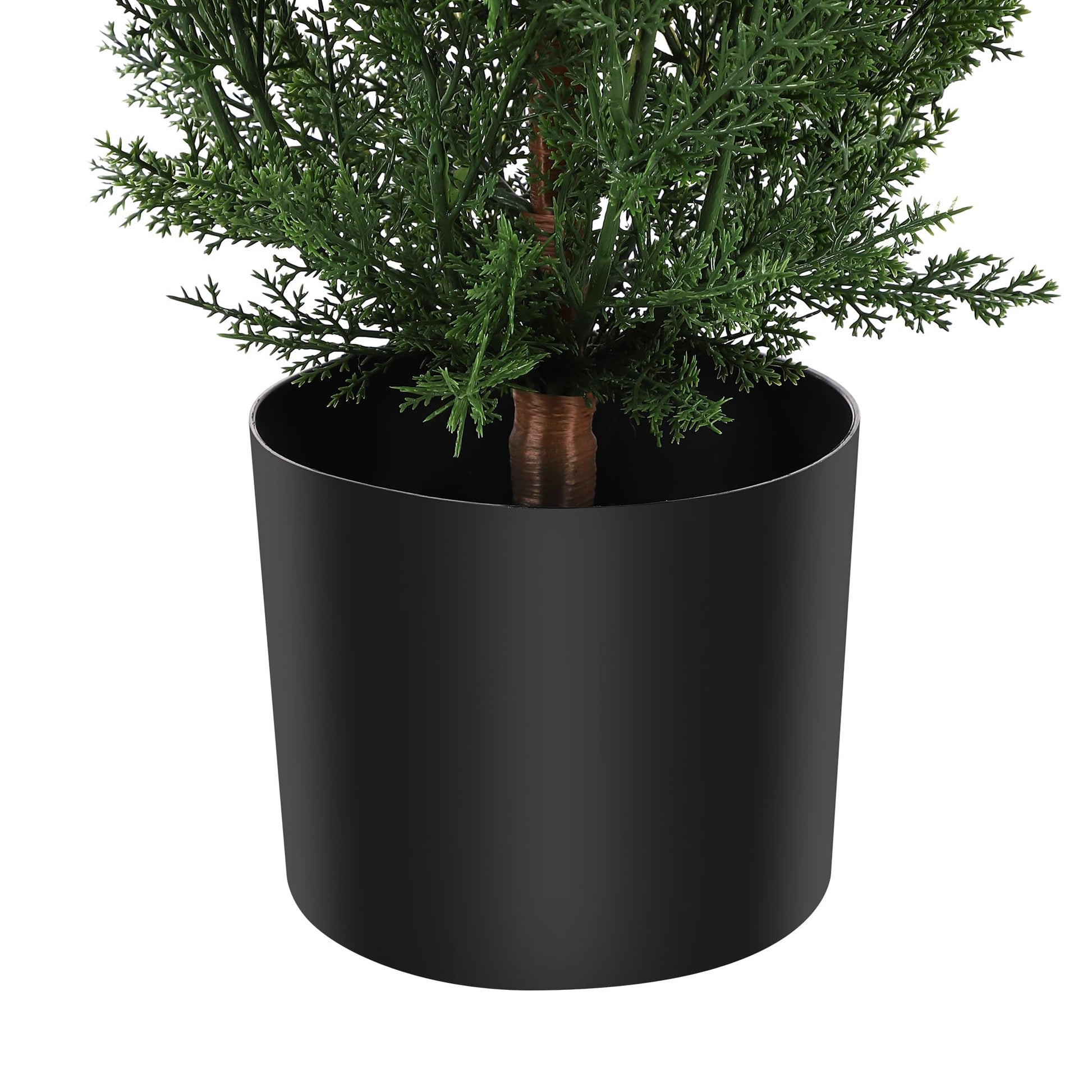 Garvee - Topiaria artificiale in cedro, confezione da 2, 91 cm, resistente ai raggi UV, realistica, a bassa manutenzione, resistente alle intemperie, per giardino e uso interno, verde