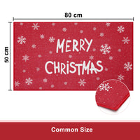 Zerbino Garvee Kerst Deurmat per casa e per esterni con supporto in gomma antiscivolo e lavabile, decorazione natalizia, 50x80 cm