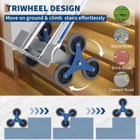 Carrello Trasporto Scale Alluminio Garvee 600 libbre 2 in 1 | Ideale per Festa del Papà, Maniglie Ergonomiche e Ruote TPR