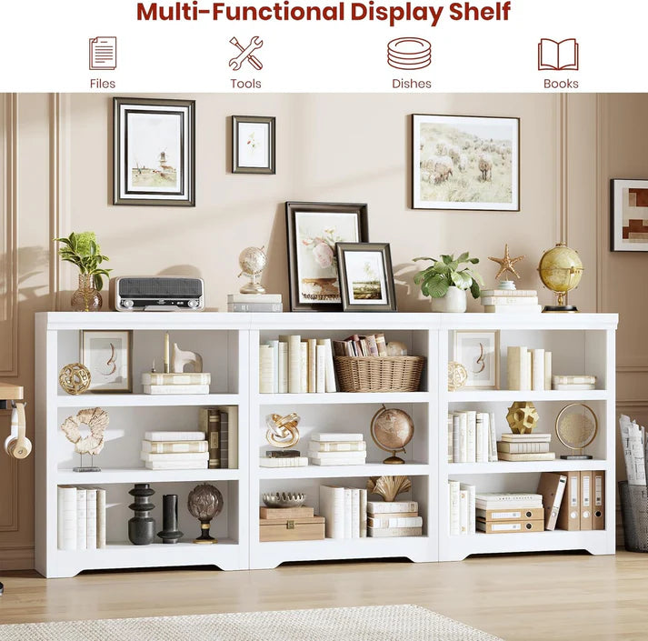 Garvee Scaffale MDF Senza Porte, Design Aperto, Resistente, Versatile per Casa e Ufficio, Finitura Liscia