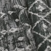 Tappeto GARVEE, motivo geometrico, antiscivolo, lavabile, pelo corto, poliestere, pieghevole, nero, 120x170 cm, soggiorno, camera da letto