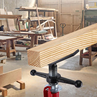 Martinetto per tubi con testa a V GARVEE, capacità 1/8"-12", altezza regolabile 28"-52", capacità di sollevamento 2500 LB, acciaio al carbonio per impieghi gravosi, pieghevole, portatile, martinetto in acciaio per officina