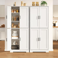 Garvee Armadio Dispensa Cucina 70 Pollici Mobile Legno MDF Bianco Per Cucina E Soggiorno