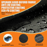 Telo copribarca Garvee Center Console da 20'-22', impermeabile, resistente ai raggi UV, in tessuto Oxford 600D di qualità marina, con ventilazione e asciugatura rapida, per rimorchi rimessaggio.