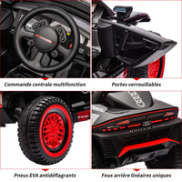 Garvee Kids Electric Car Extra Large Racing Vehicle Nero per piste da corsa da 3 anni